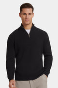 THE VICO QUARTER ZIP. HEAVY KNIT, SHARP FIT