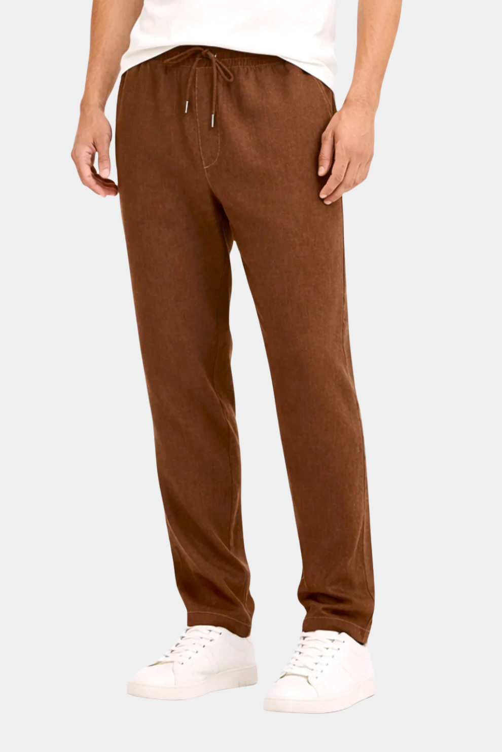 NATURAL LINEN TROUSERS