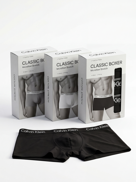 9 PACK BOXERS COTTON STRETCH
